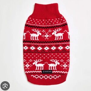 Spark Paws Red Reindeer Dog Christmas Sweater